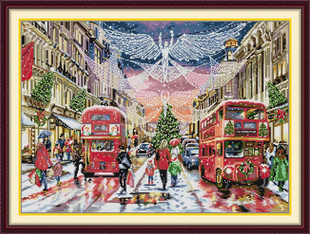 Christmas Streets Cross Stitch Kits