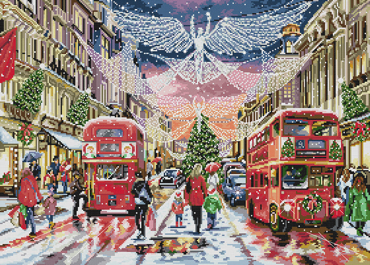 Christmas Streets Cross Stitch Kits