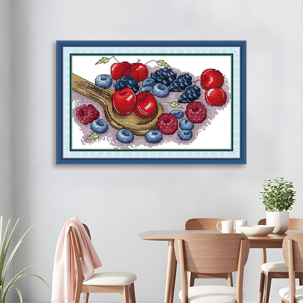 Cherries and Berries Cross Stitch Kits