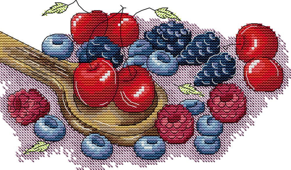Cherries and Berries Cross Stitch Kits