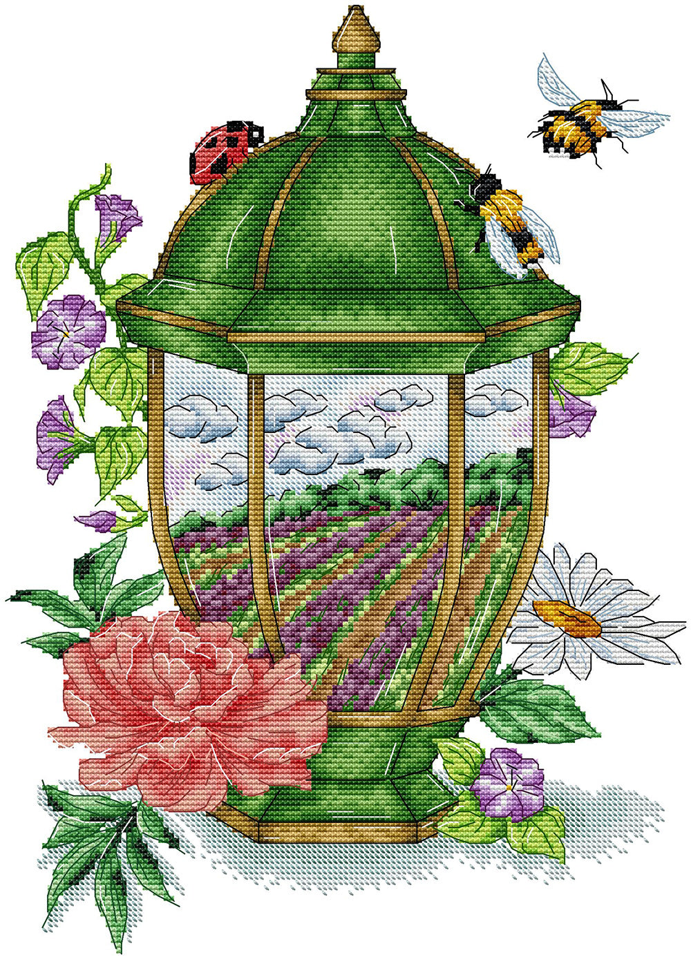 Spring Lanterns Cross Stitch Kits
