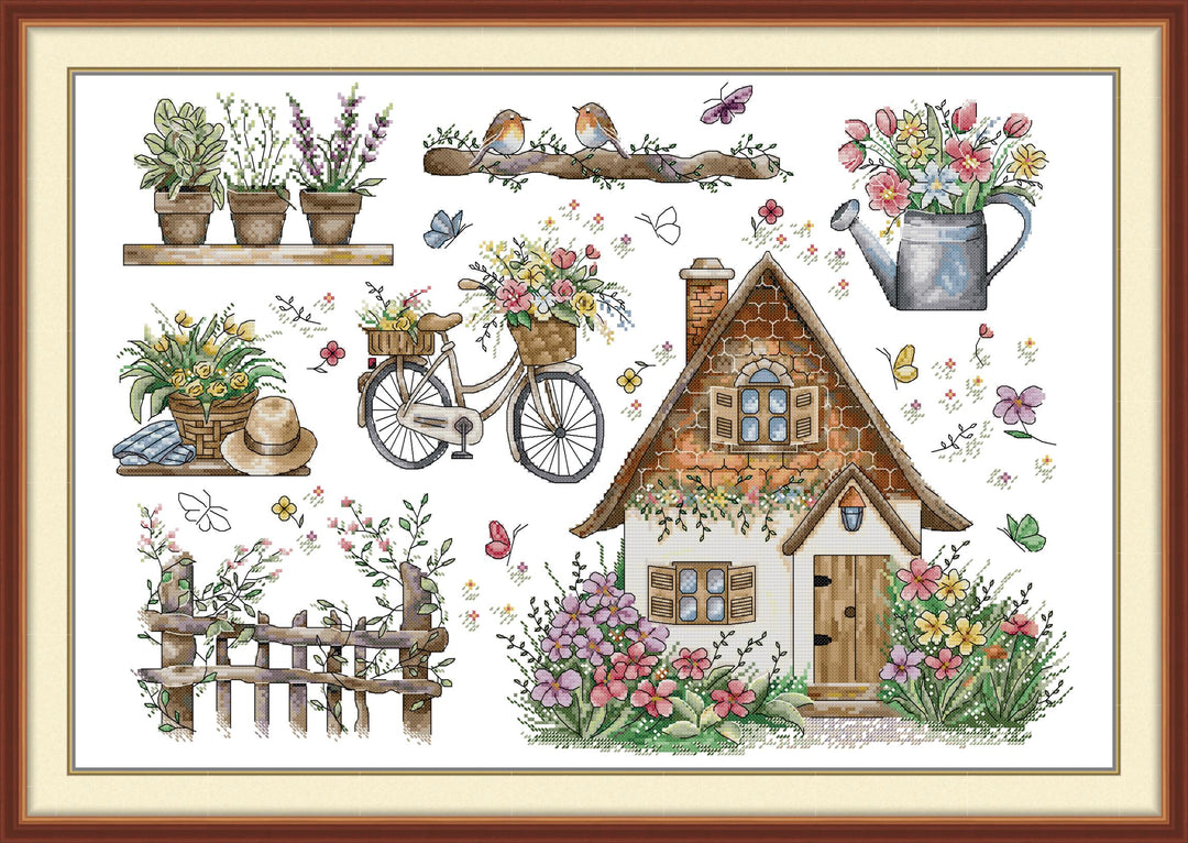 Spring House Elements Cross Stitch Kits