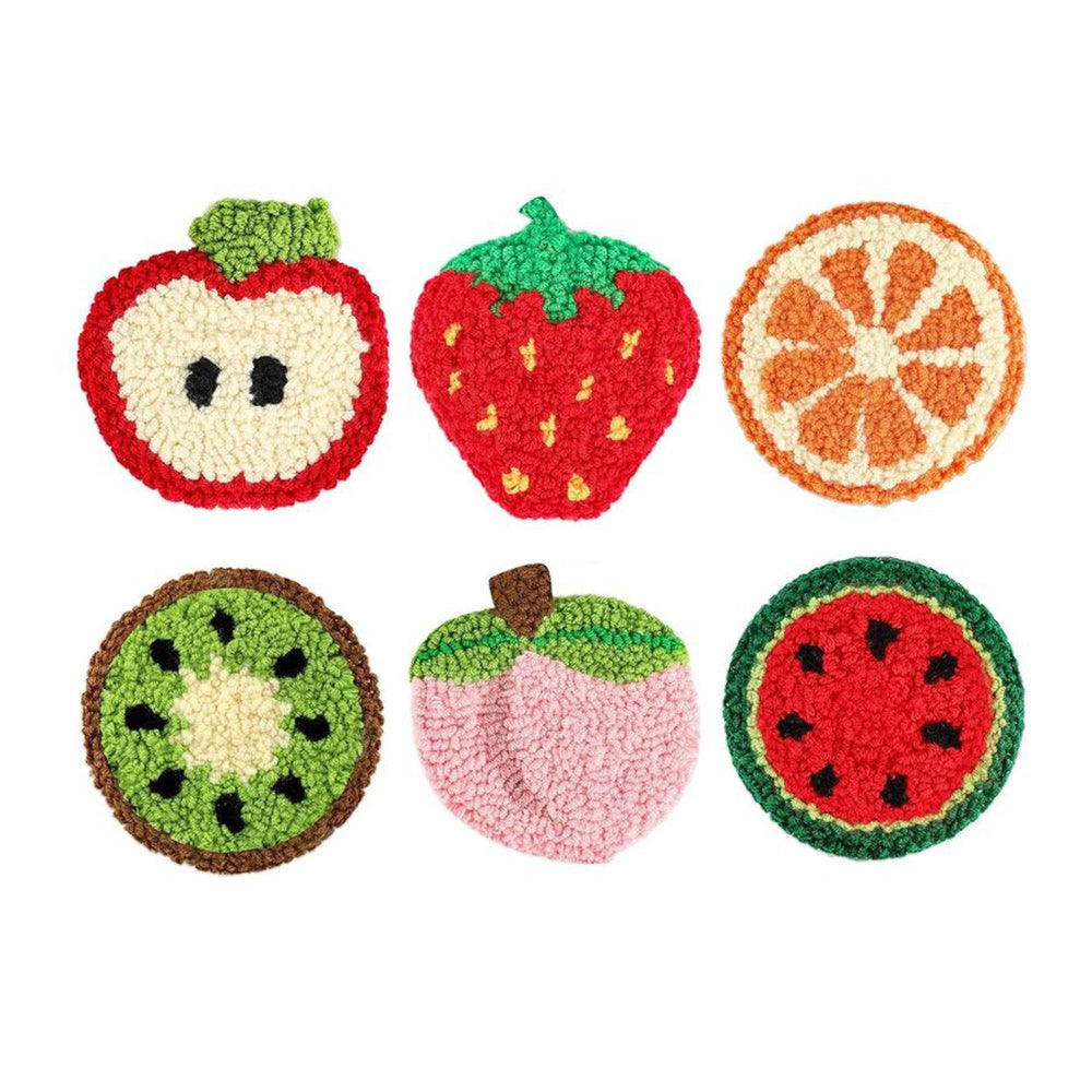 Fruit Punch Needle Coasters Kits 6 Pack