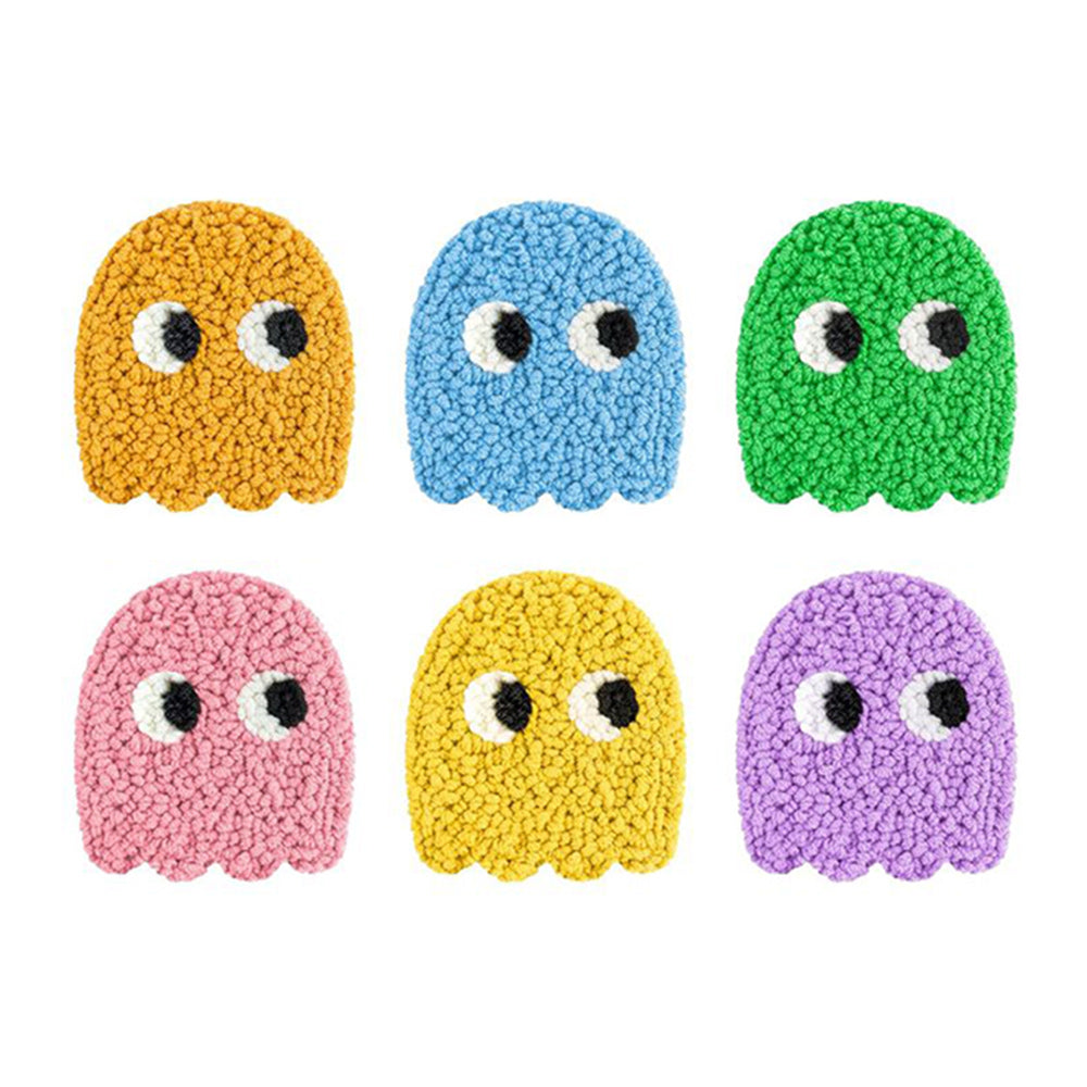 Little Ghost Punch Needle Coasters Kits 6 Pack