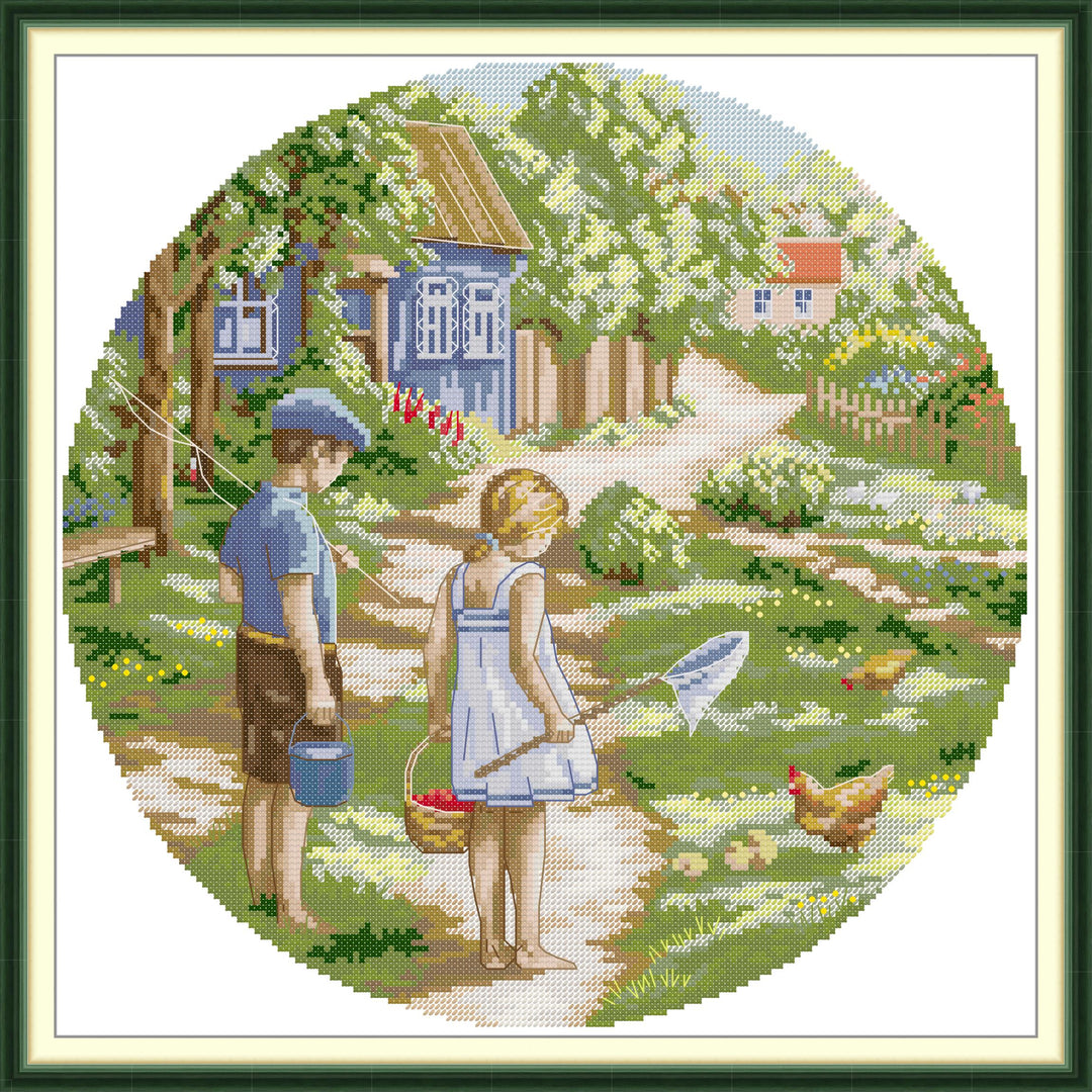 Childhood Friends Cross Stitch Kits