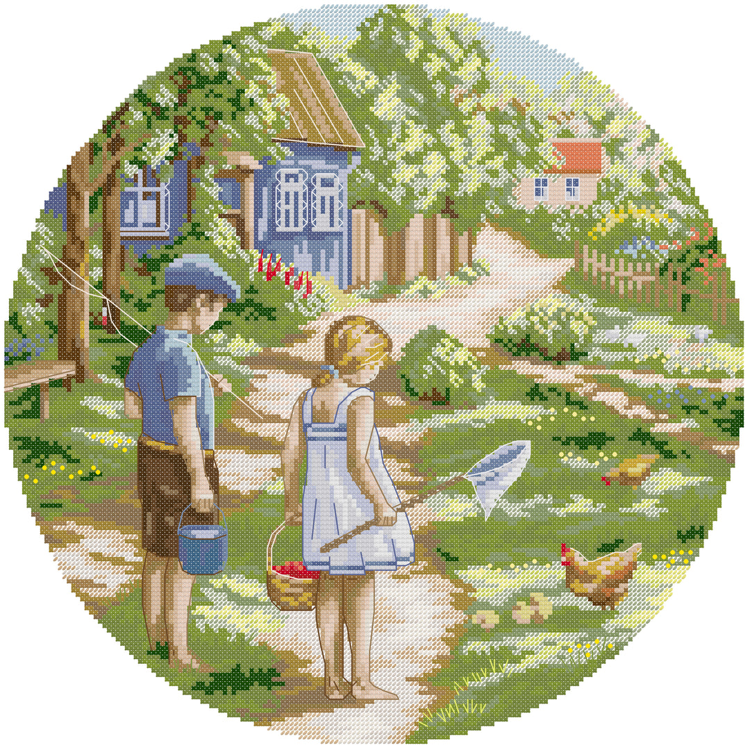 Childhood Friends Cross Stitch Kits