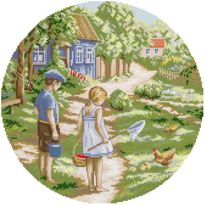 Childhood Friends Cross Stitch Kits