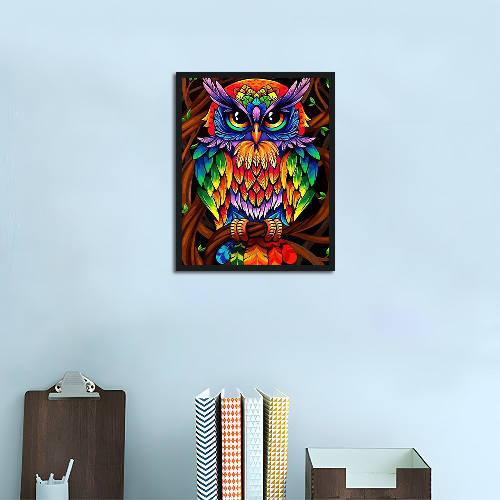 Rainbow Owl Cross Stitch Kits