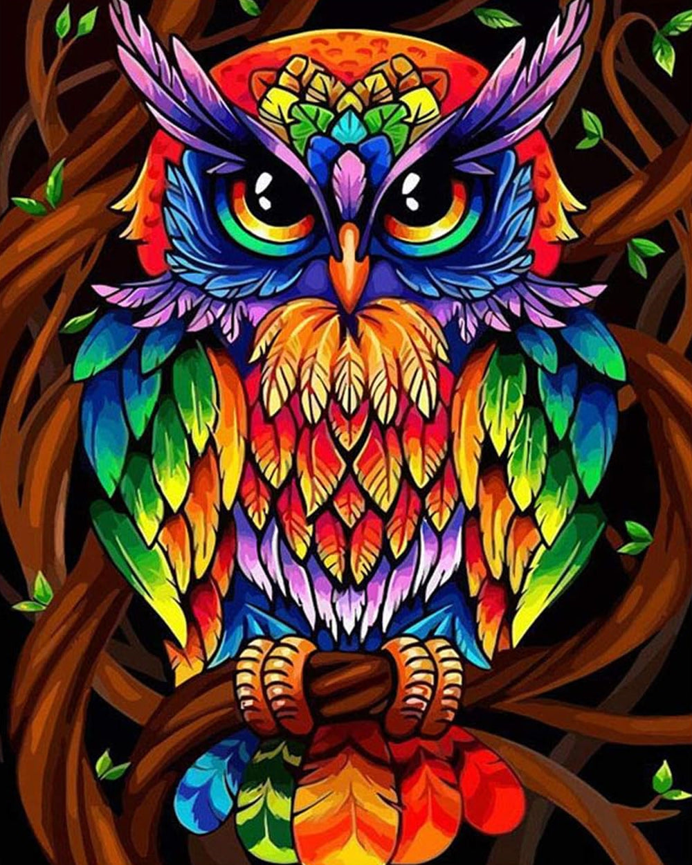 Rainbow Owl Cross Stitch Kits
