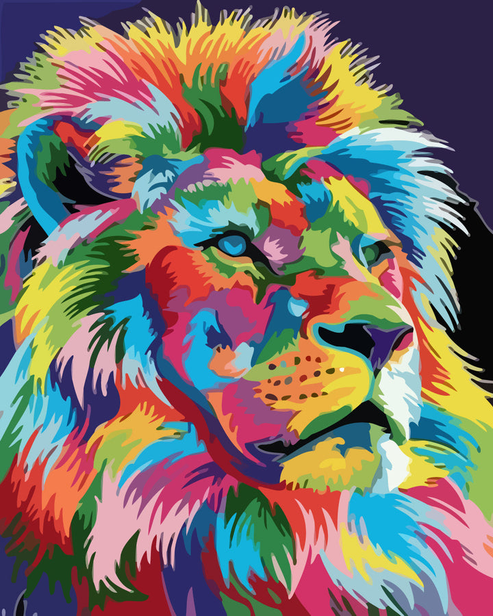 Colorful Lion Cross Stitch Kits