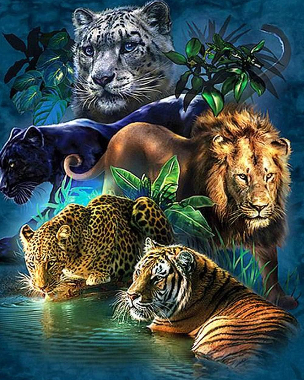 Jungle Animals Cross Stitch Kits