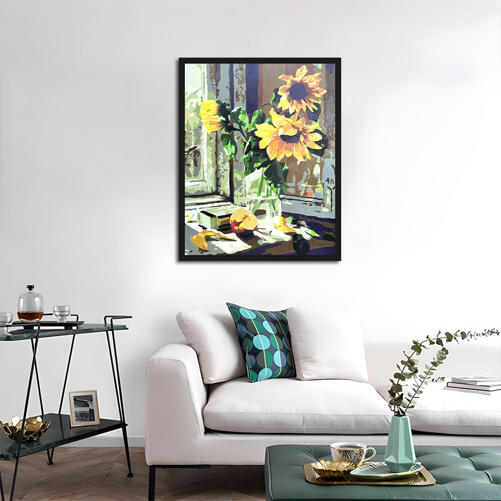 Sunflowers on the Windowsill Cross Stitch Kits