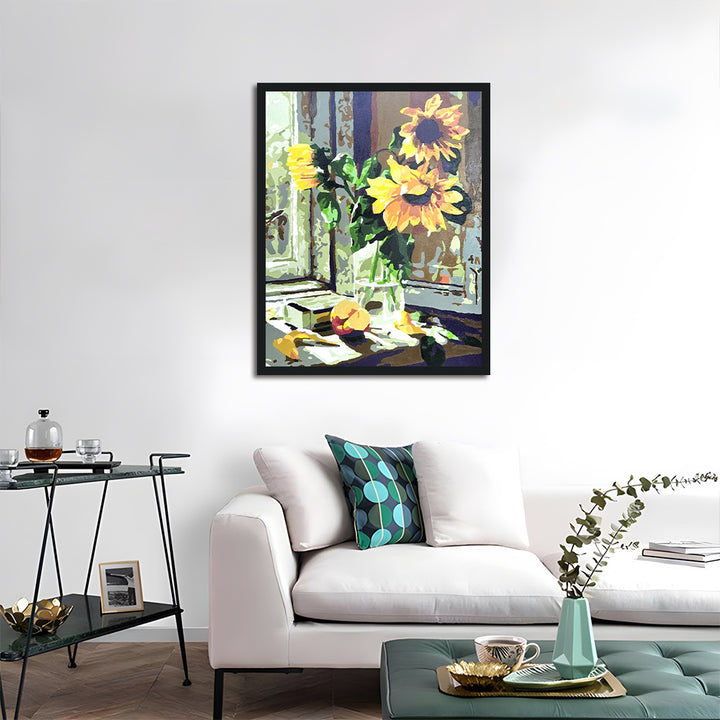 Sunflowers on the Windowsill Cross Stitch Kits