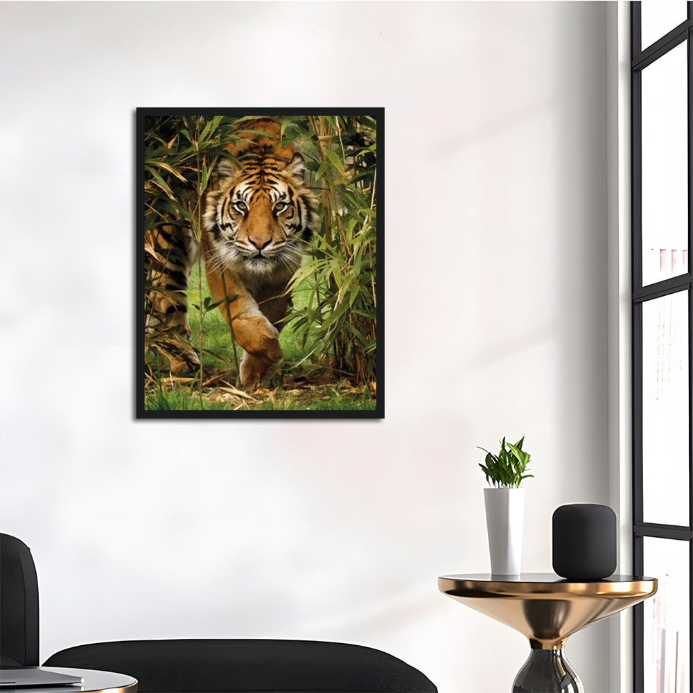 Tiger in the Grass Cross Stitch Kits