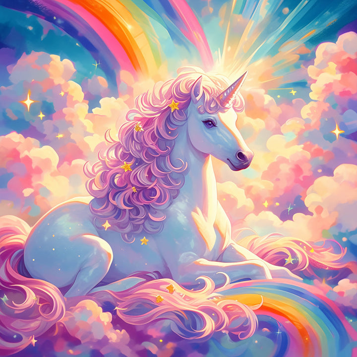 Unicorn in the Rainbow Cross Stitch Kits