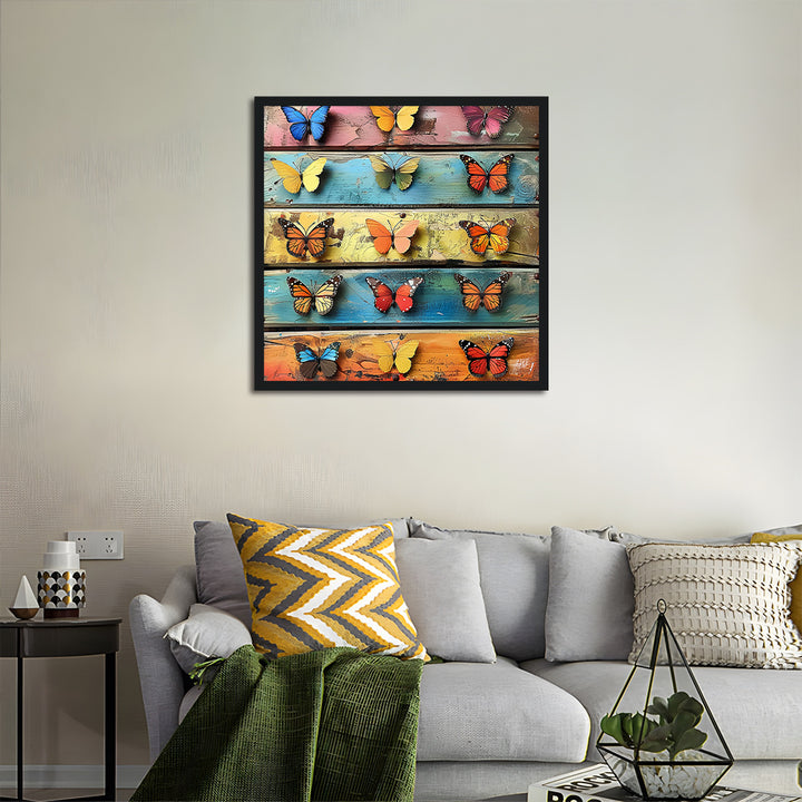 Butterfly Wood Board Cross Stitch Kits