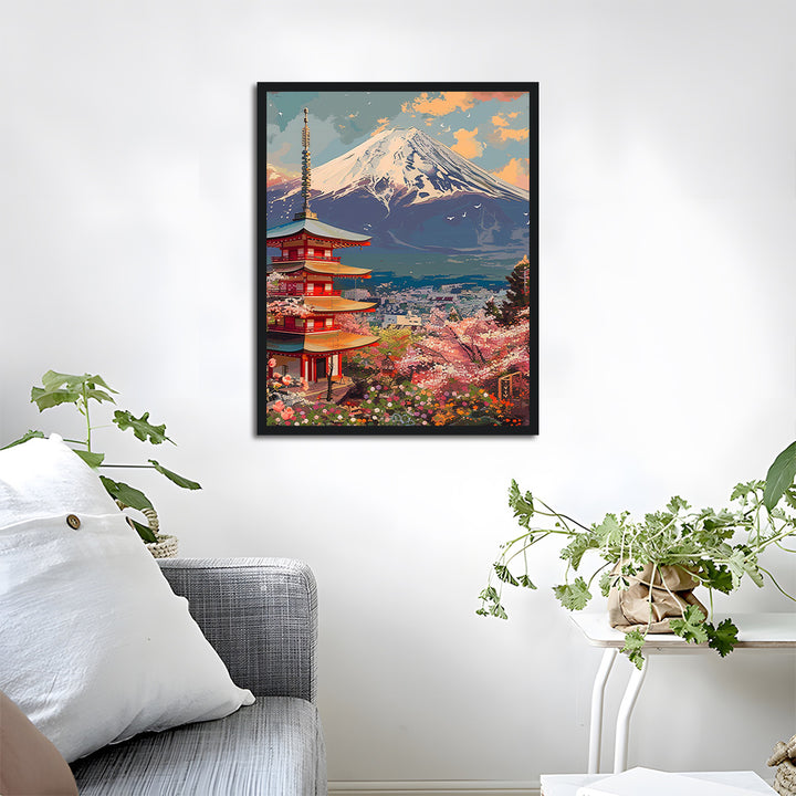 Beautiful View of Mt. Fuji Cross Stitch Kits