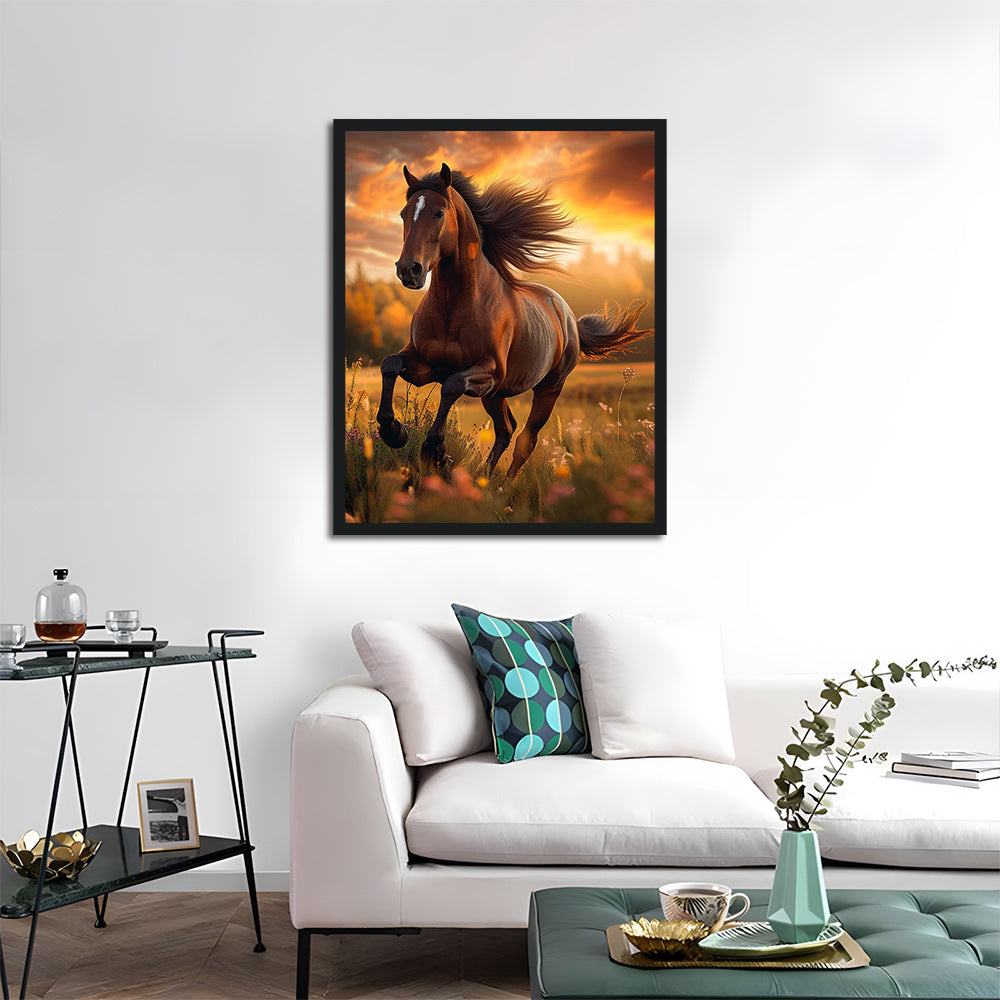 Running Horse Cross Stitch Kits