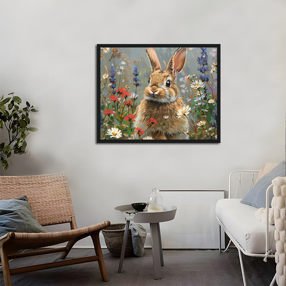 Little Rabbit in the Flowers Cross Stitch Kits