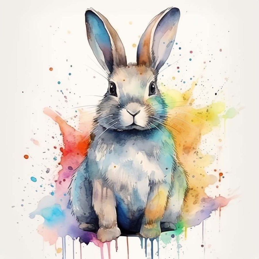 Watercolor Rabbit Cross Stitch Kits