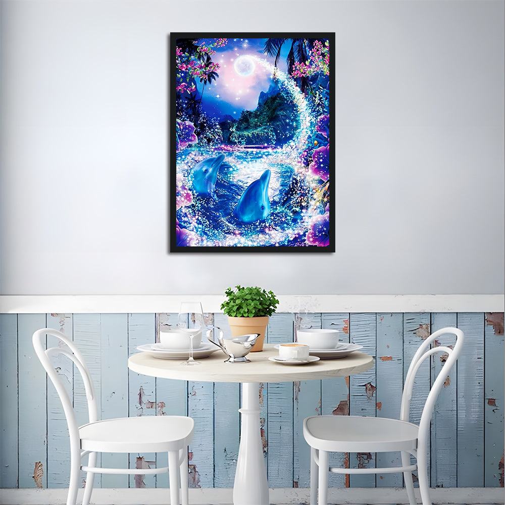 Dolphins in the Dream Pond Cross Stitch Kits