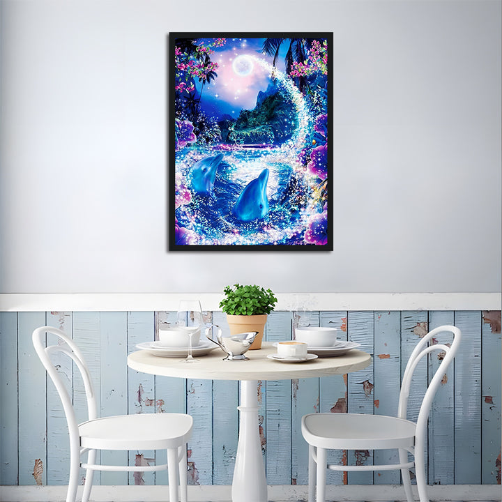 Dolphins in the Dream Pond Cross Stitch Kits