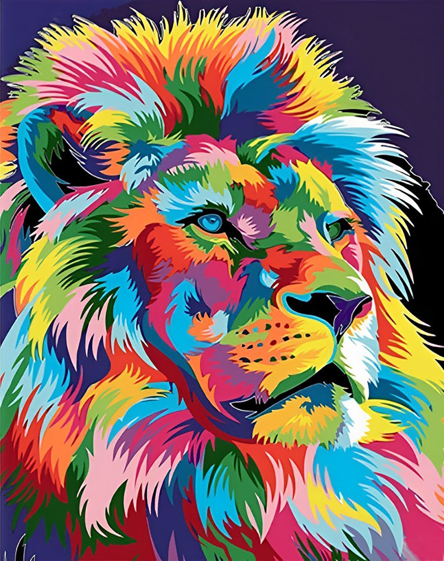 Colorful Lion Cross Stitch Kits