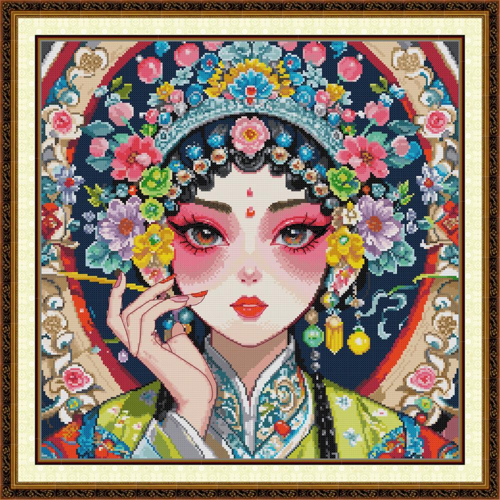 Peking Opera Girl Cross Stitch Kits