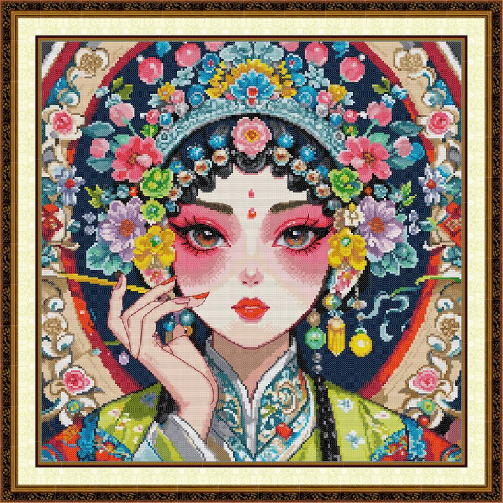 Peking Opera Girl Cross Stitch Kits