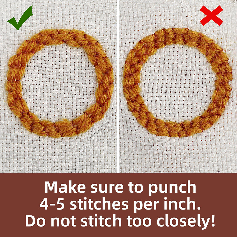 Punch Needle Coaster Attention