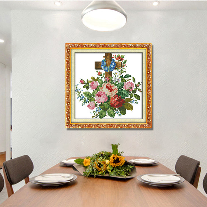 Flower Cross Stitch Kits J018
