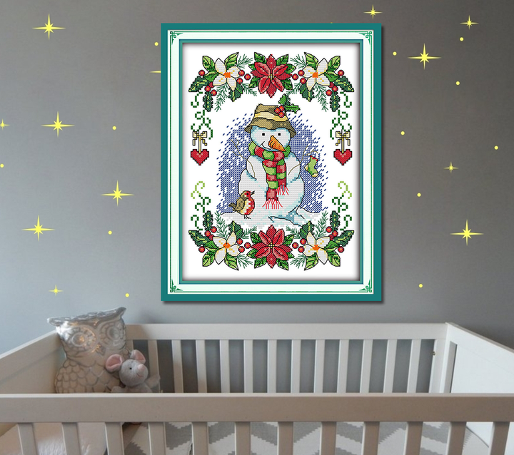 Snowman Cross Stitch Kits C465