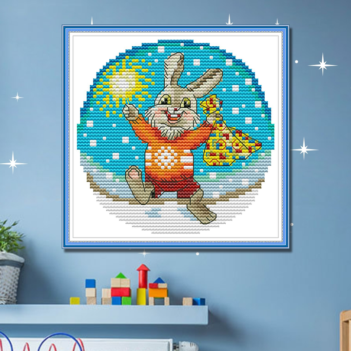 Rabbit Cross Stitch Kits KB092