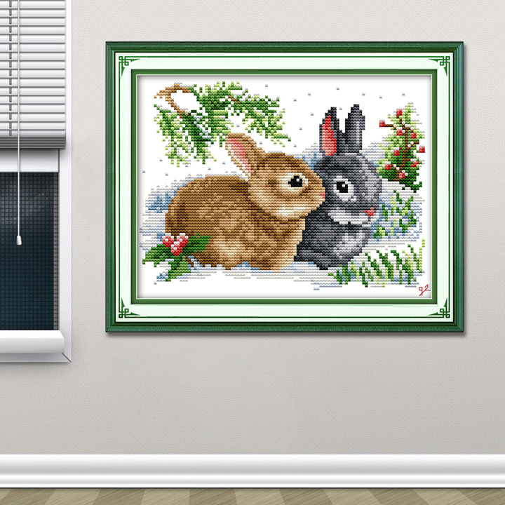Rabbit Cross Stitch Kits D091