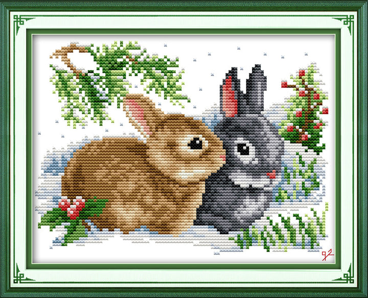 Rabbit Cross Stitch Kits D091