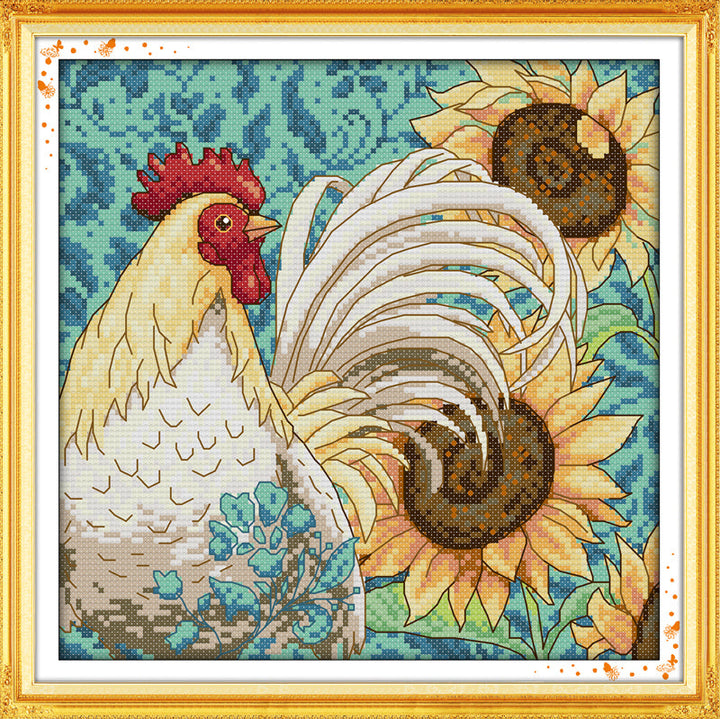 Cock Cross Stitch Kits D228