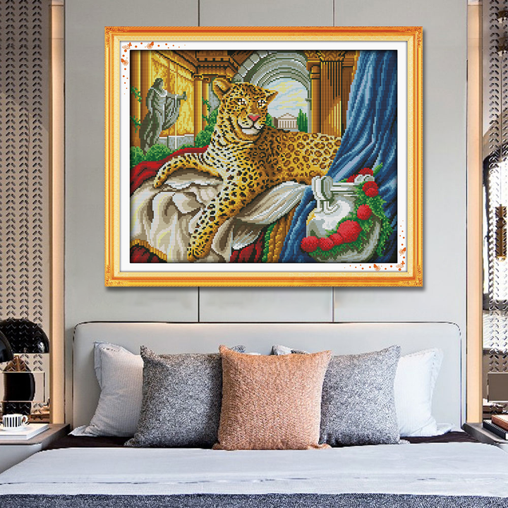 Leopard Cross Stitch Kits D238