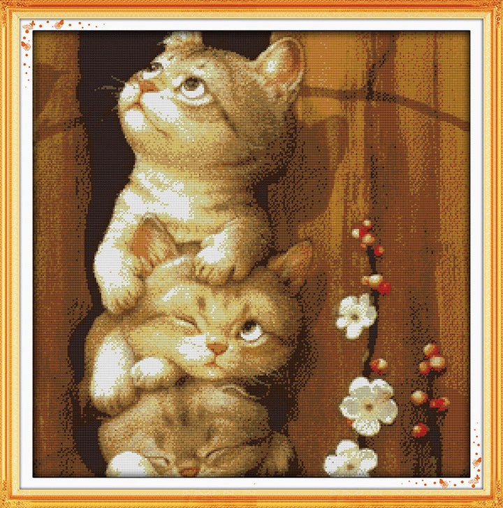 Cat Cross Stitch Kits D355