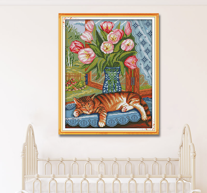 Cat Cross Stitch Kits D369