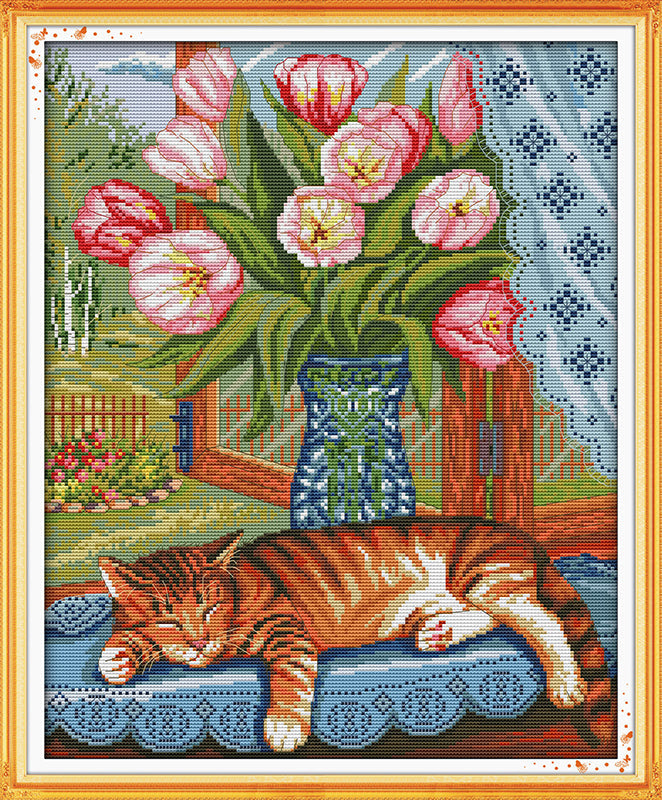 Cat Cross Stitch Kits D369