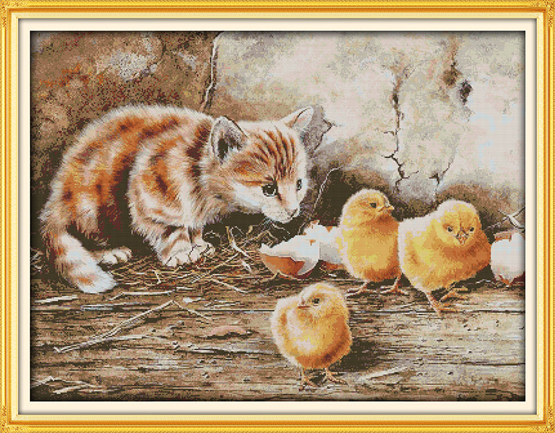 Cat Cross Stitch Kits D374