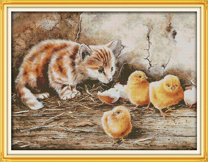 Cat Cross Stitch Kits D374
