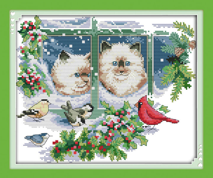 Cat Cross Stitch Kits D379