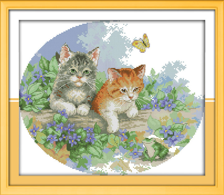 Cat Cross Stitch Kits D409