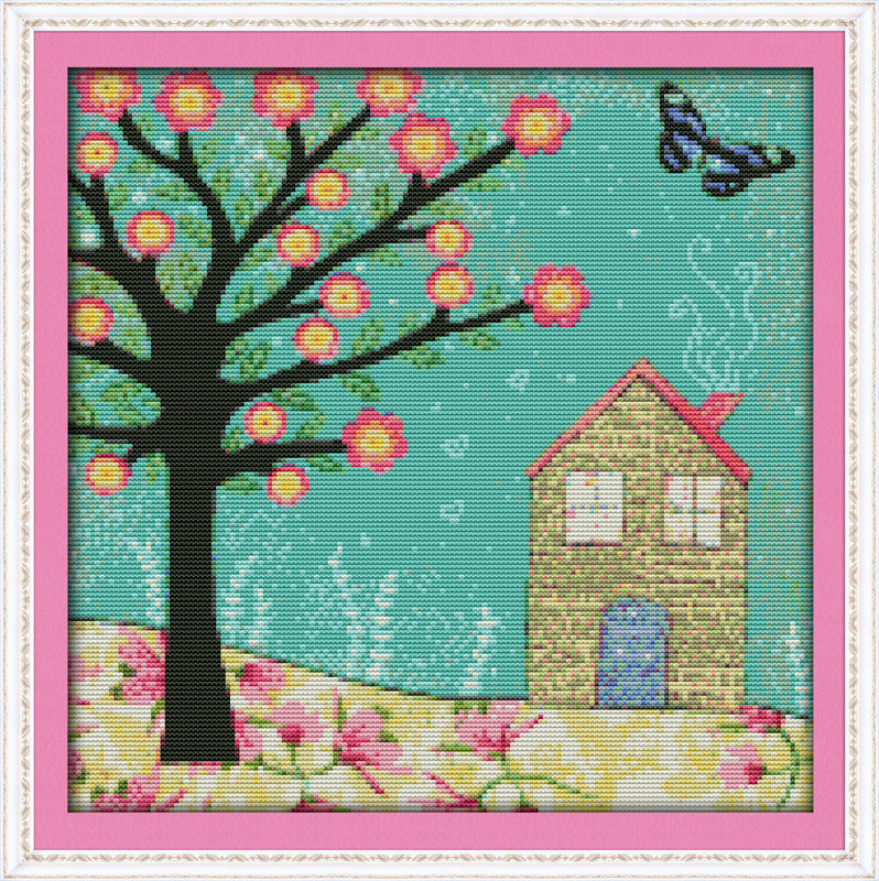Tree Cross Stitch Kits F514 Hobbyart.uk