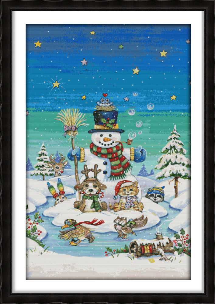 Snowman Cross Stitch Kits F838