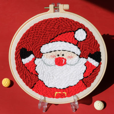 Santa Claus Punch Needle Embroidery Kits FES003
