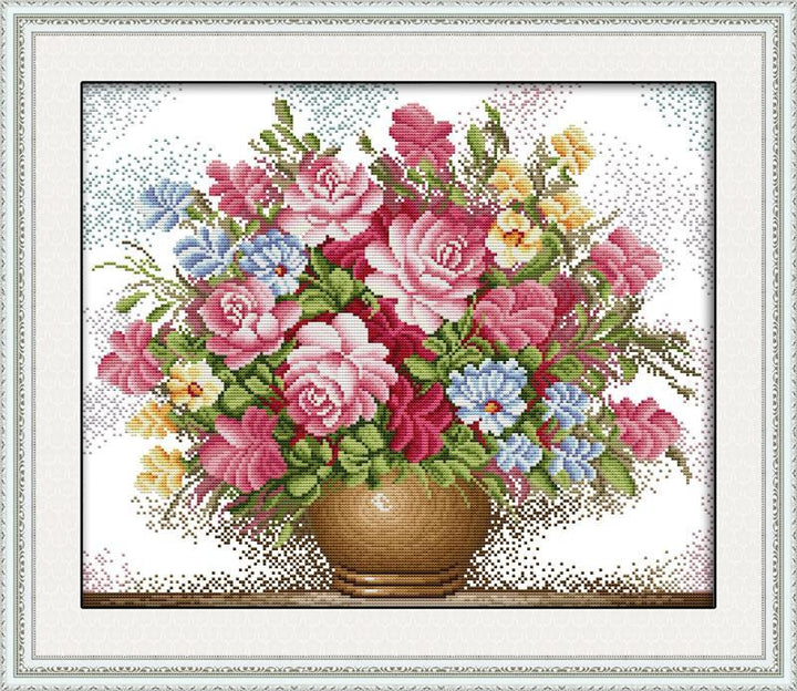 Flower Cross Stitch Kits H005