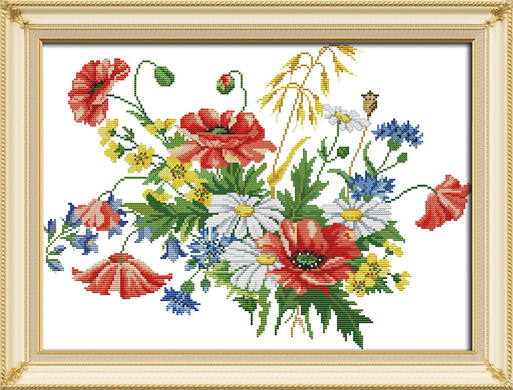 Flower Cross Stitch Kits H690