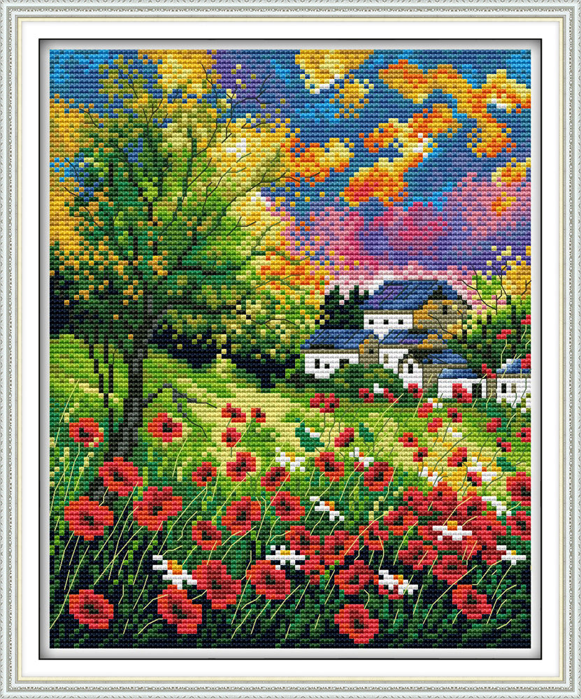 Flower Cross Stitch Kits H767